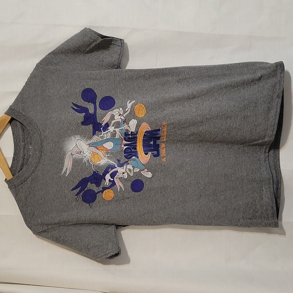 Space Jam Gray Graphic T-Shirt